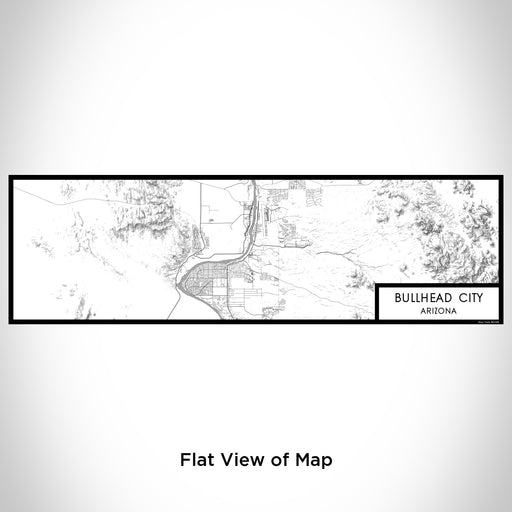 Flat View of Map Custom Bullhead City Arizona Map Enamel Mug in Classic