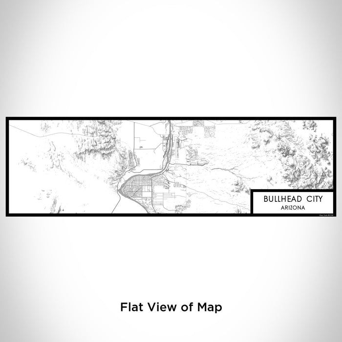 Flat View of Map Custom Bullhead City Arizona Map Enamel Mug in Classic