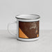 Left View Custom Bullhead City Arizona Map Enamel Mug in Ember