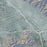 Burbank California Map Print in Afternoon Style Zoomed In Close Up Showing Details
