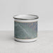 Front View Custom Burbank California Map Enamel Mug in Afternoon
