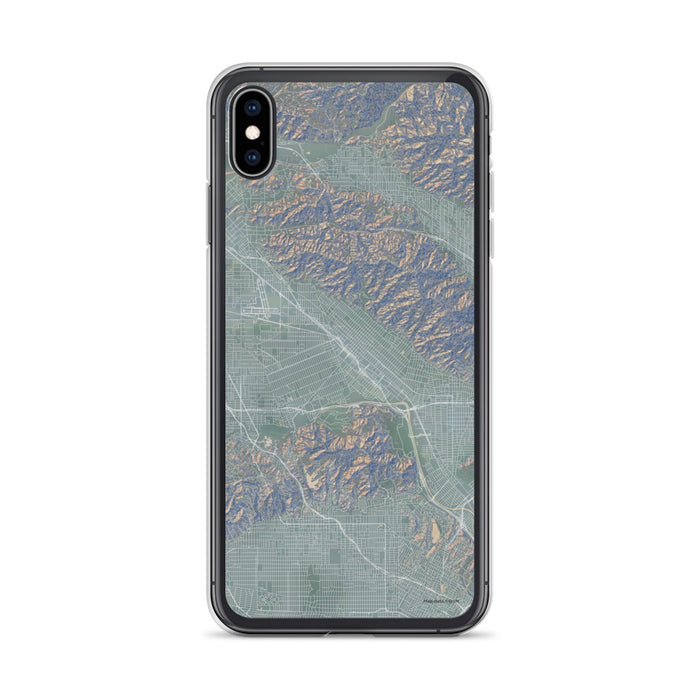 Custom iPhone XS Max Burbank California Map Phone Case in Afternoon