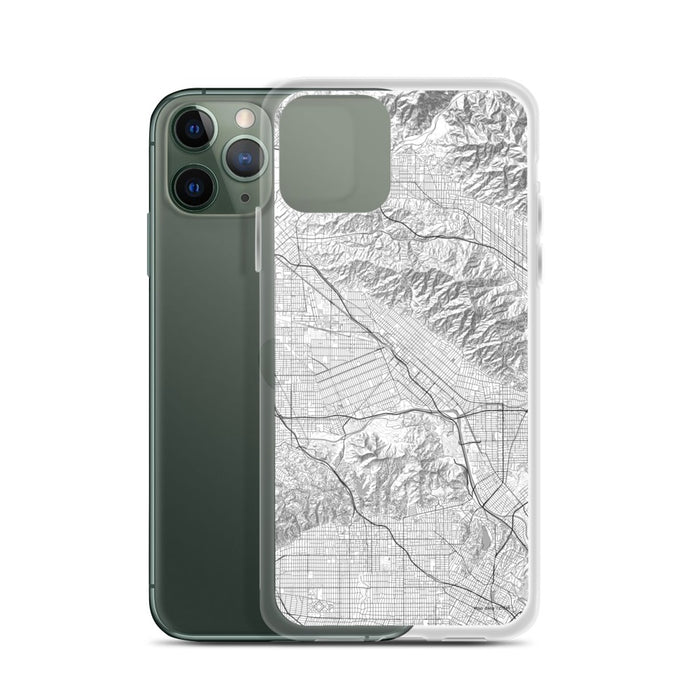 Custom Burbank California Map Phone Case in Classic