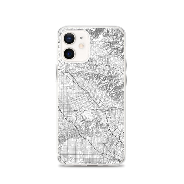 Custom iPhone 12 Burbank California Map Phone Case in Classic