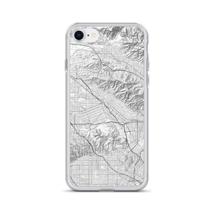 Custom iPhone SE Burbank California Map Phone Case in Classic