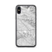 Custom iPhone X/XS Burbank California Map Phone Case in Classic