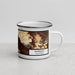 Right View Custom Burbank California Map Enamel Mug in Ember
