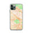 Custom iPhone 11 Pro Burbank California Map Phone Case in Watercolor