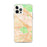 Custom iPhone 12 Pro Max Burbank California Map Phone Case in Watercolor