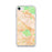 Custom iPhone SE Burbank California Map Phone Case in Watercolor