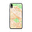 Custom iPhone XR Burbank California Map Phone Case in Watercolor