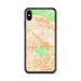 Custom iPhone XS Max Burbank California Map Phone Case in Watercolor
