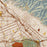Burbank California Map Print in Woodblock Style Zoomed In Close Up Showing Details