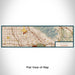 Flat View of Map Custom Burbank California Map Enamel Mug in Woodblock