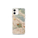 Custom iPhone 12 mini Burbank California Map Phone Case in Woodblock