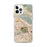 Custom iPhone 12 Pro Max Burbank California Map Phone Case in Woodblock