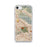 Custom iPhone SE Burbank California Map Phone Case in Woodblock