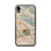 Custom iPhone XR Burbank California Map Phone Case in Woodblock