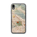 Custom iPhone XR Burbank California Map Phone Case in Woodblock