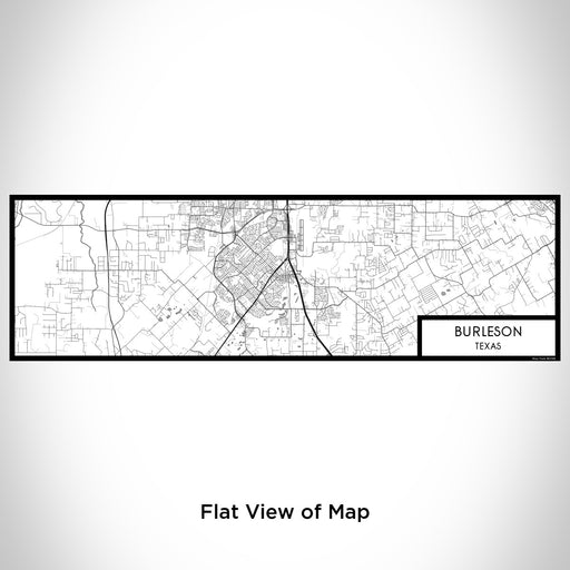 Flat View of Map Custom Burleson Texas Map Enamel Mug in Classic