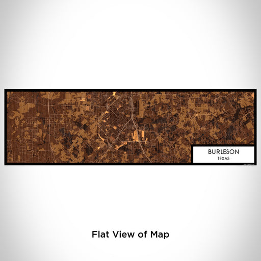 Flat View of Map Custom Burleson Texas Map Enamel Mug in Ember