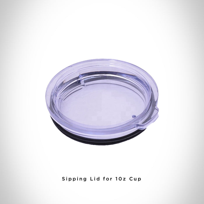 Closeup View of Sipping Lid for 10oz Stainless Steel Insulated Cup