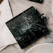 Burlington Iowa Custom Engraved City Map Inscription Coordinates on 6oz Stainless Steel Flask in Black