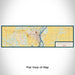 Flat View of Map Custom Burlington Iowa Map Enamel Mug in Woodblock