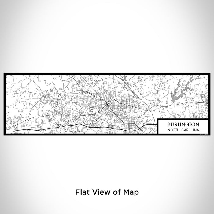 Flat View of Map Custom Burlington North Carolina Map Enamel Mug in Classic