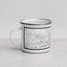 Left View Custom Burlington North Carolina Map Enamel Mug in Classic