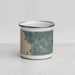 Front View Custom Burlington Vermont Map Enamel Mug in Afternoon