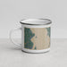 Left View Custom Burlington Vermont Map Enamel Mug in Afternoon