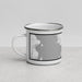 Left View Custom Burlington Vermont Map Enamel Mug in Classic