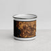 Front View Custom Burlington Vermont Map Enamel Mug in Ember