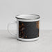Left View Custom Burlington Vermont Map Enamel Mug in Ember
