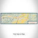 Flat View of Map Custom Burlington West Virginia Map Enamel Mug in Woodblock