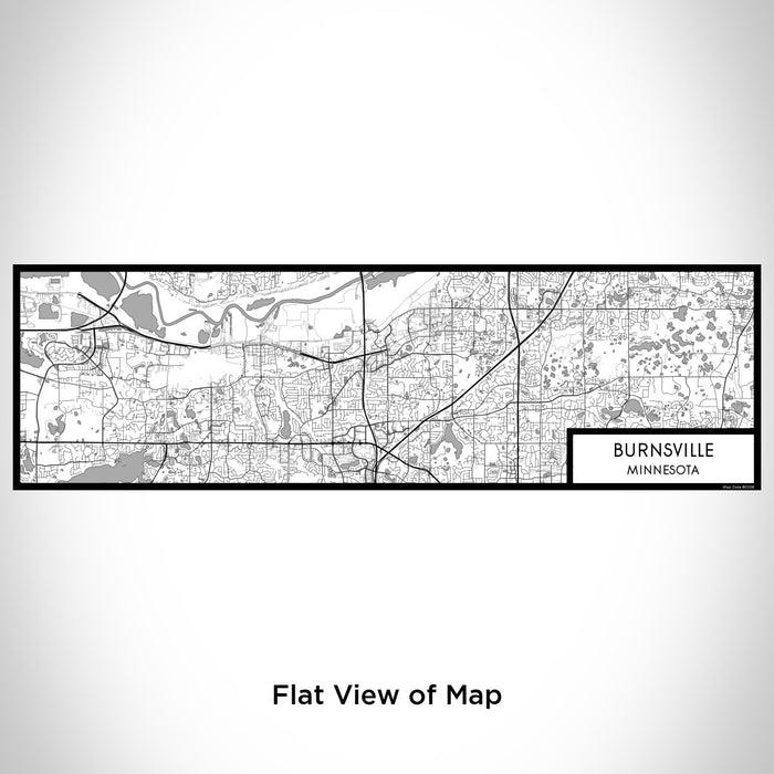Flat View of Map Custom Burnsville Minnesota Map Enamel Mug in Classic