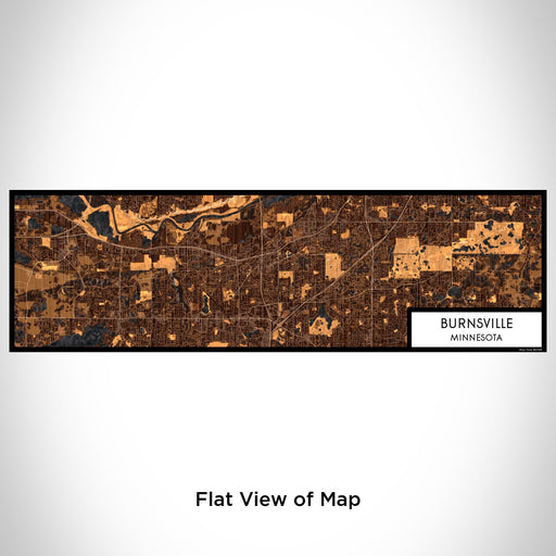 Flat View of Map Custom Burnsville Minnesota Map Enamel Mug in Ember