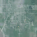 Butler Missouri Map Print in Afternoon Style Zoomed In Close Up Showing Details