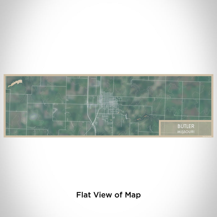 Flat View of Map Custom Butler Missouri Map Enamel Mug in Afternoon