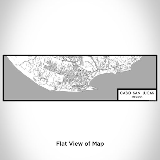 Flat View of Map Custom Cabo San Lucas Mexico Map Enamel Mug in Classic
