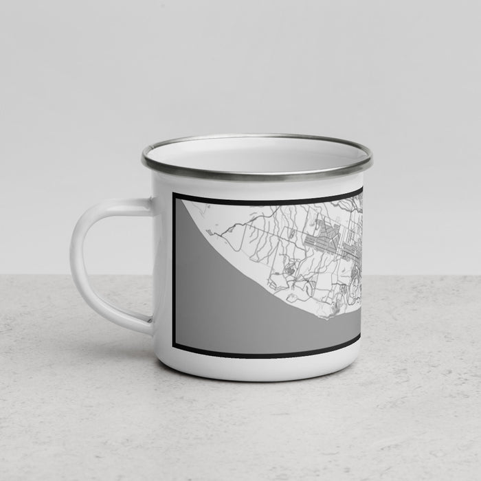 Left View Custom Cabo San Lucas Mexico Map Enamel Mug in Classic