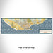 Flat View of Map Custom Cabo San Lucas Mexico Map Enamel Mug in Woodblock