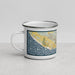 Left View Custom Cabo San Lucas Mexico Map Enamel Mug in Woodblock