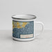 Right View Custom Cabo San Lucas Mexico Map Enamel Mug in Woodblock