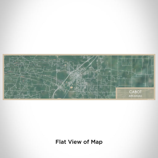 Flat View of Map Custom Cabot Arkansas Map Enamel Mug in Afternoon