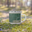 Right View Custom Cabot Arkansas Map Enamel Mug in Afternoon on Grass With Trees in Background