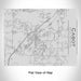Rendered View of Cabot Arkansas Map Engraving on 20oz Stainless Steel Insulated Bottle with Bamboo Top