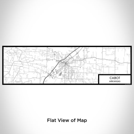 Flat View of Map Custom Cabot Arkansas Map Enamel Mug in Classic