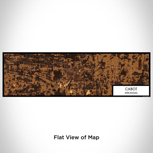 Flat View of Map Custom Cabot Arkansas Map Enamel Mug in Ember